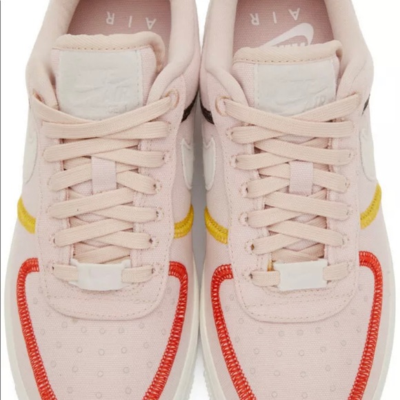 Nike Air Force 1 '07 LX Stitched Canvas Red CK6572 - Picture 6 of 9